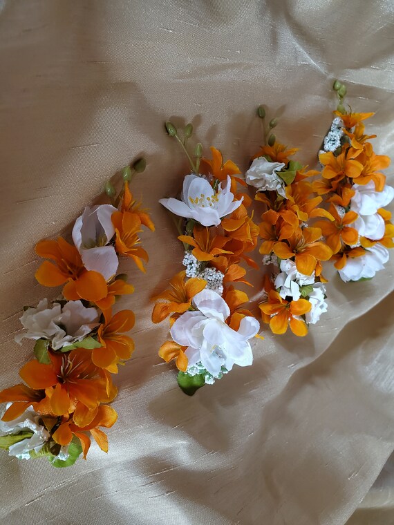 spanish flower hair clips