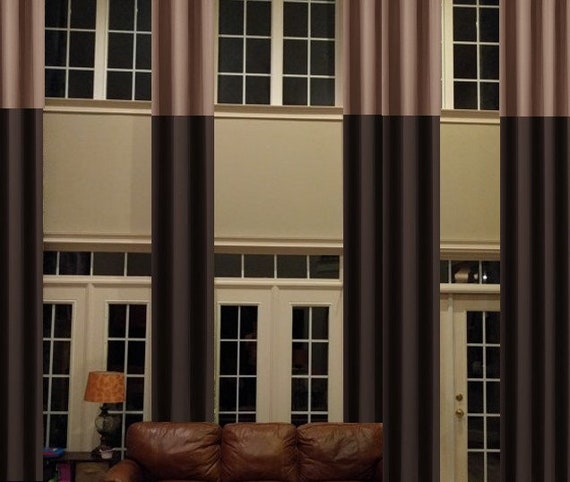 Blocked Blackout Drapes Any Length You Need 2 Story Drapes Etsy
