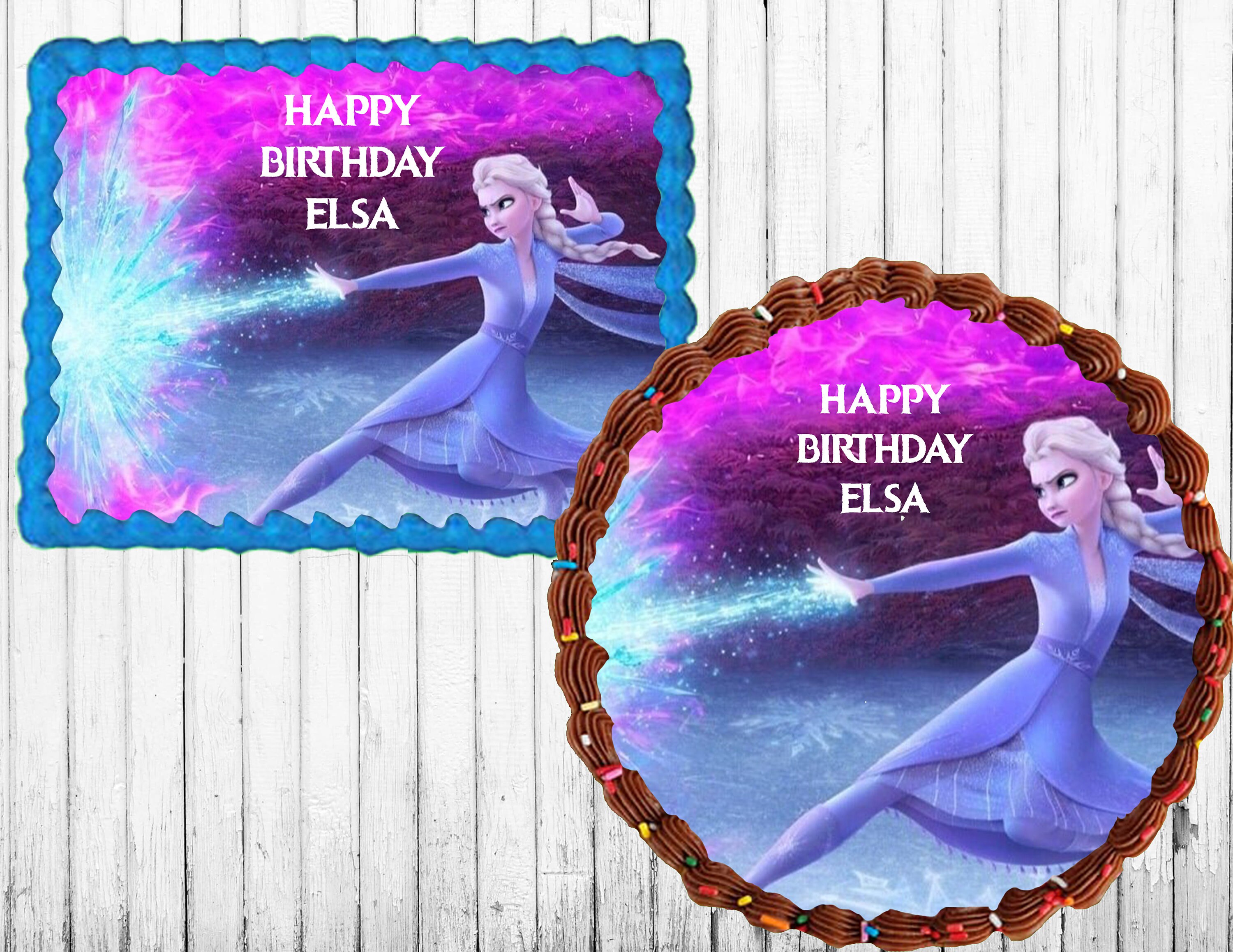 Elsa Frozen Edible Cake Topper/Icing Sheet | Etsy