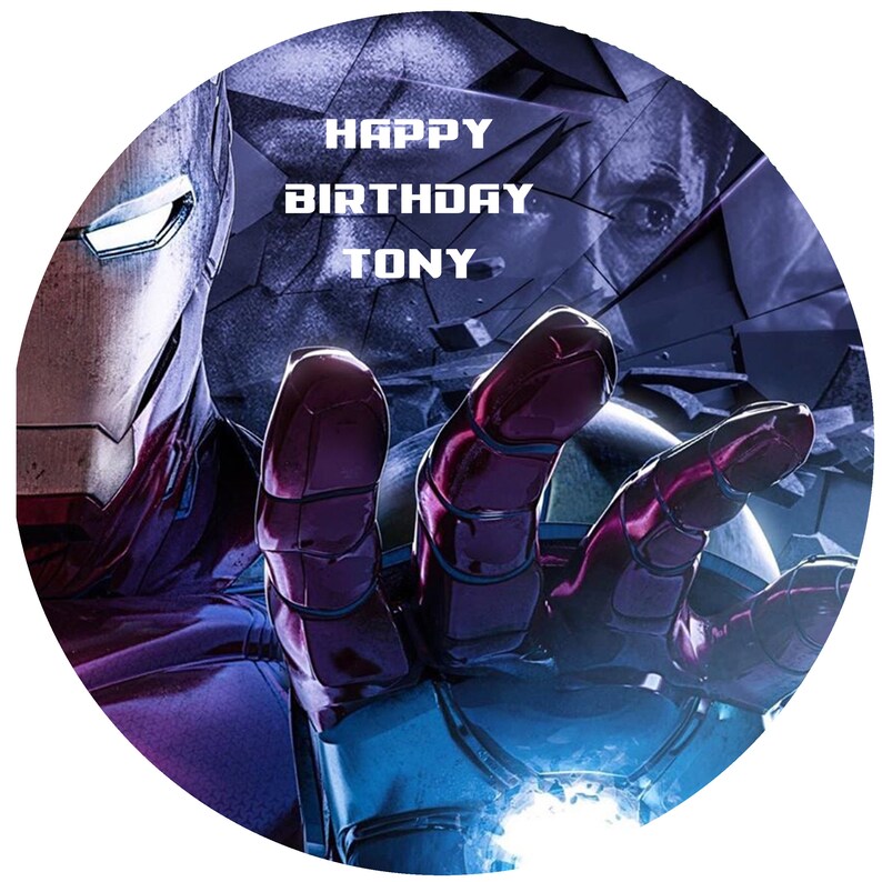 Iron Man Edible Cake Topper/Icing Sheet Etsy