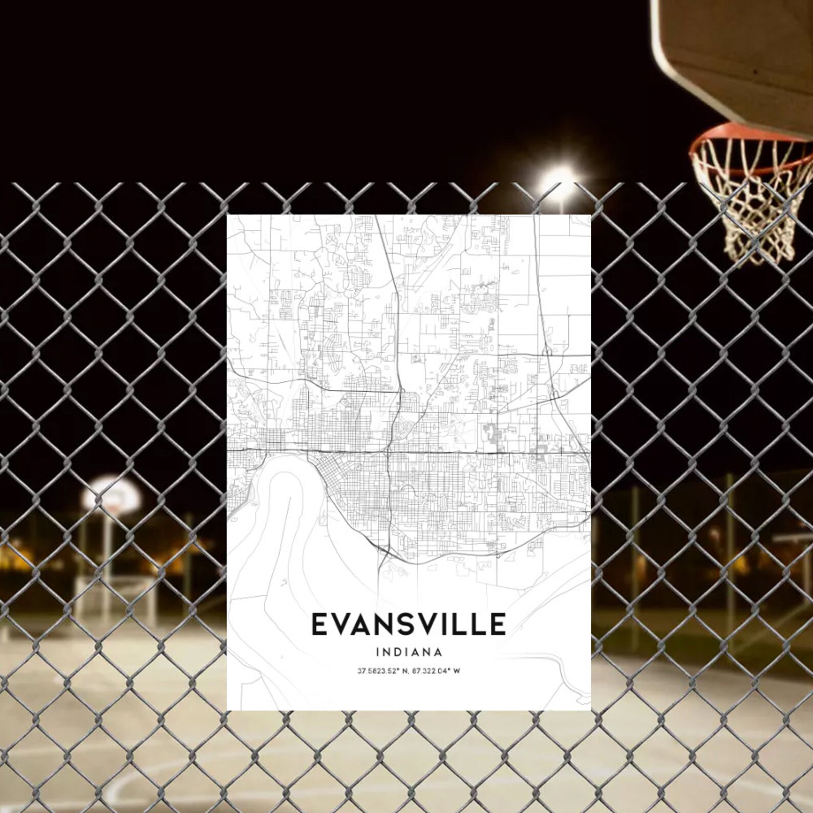 evansville-map-print-evansville-map-poster-wall-art-in-etsy