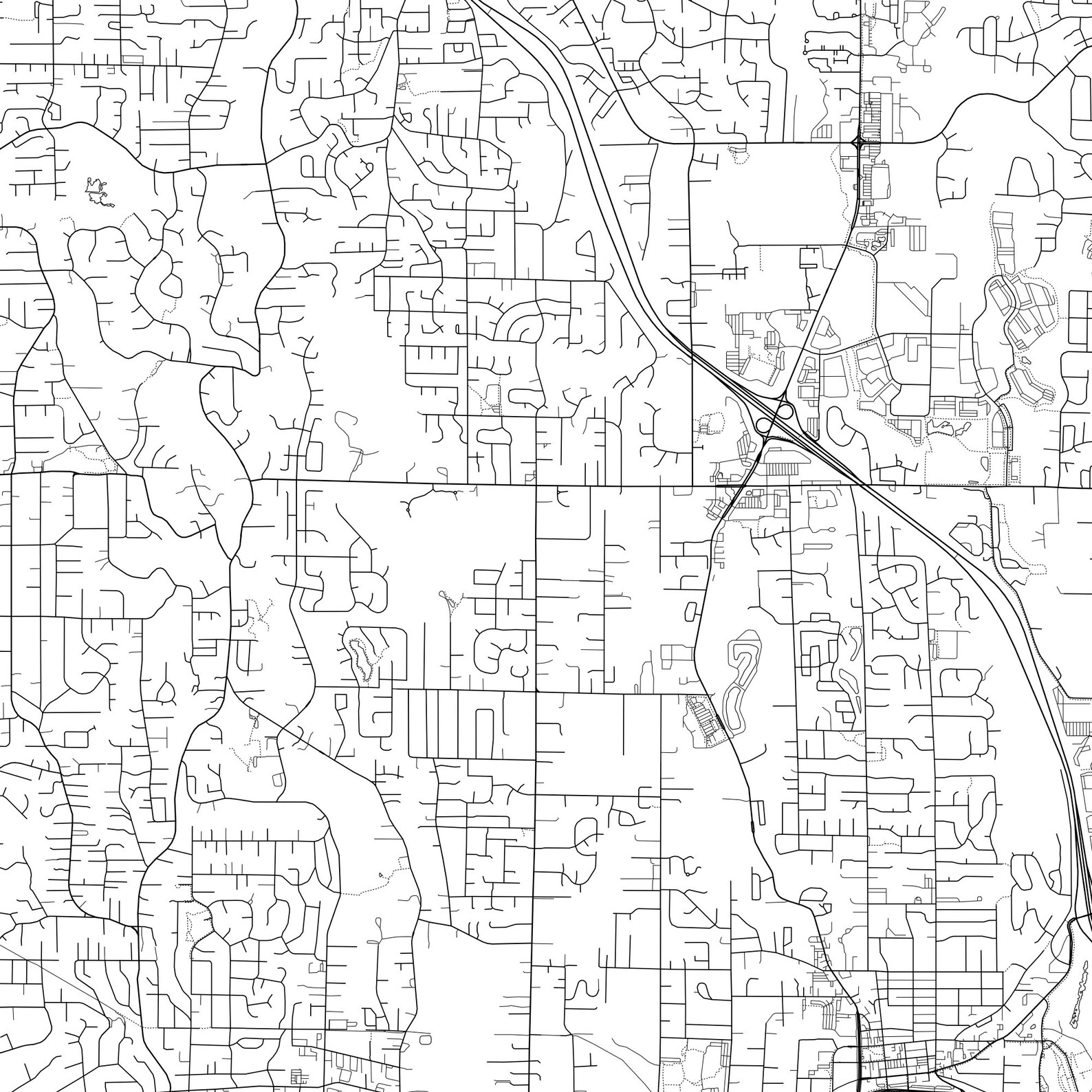 Bothell Map Print Bothell Map Poster Wall Art Wa United Etsy UK