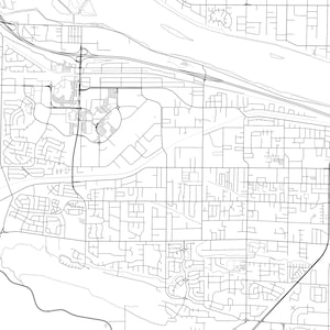 Kennewick Map Print Kennewick Map Poster Wall Art Wa United | Etsy