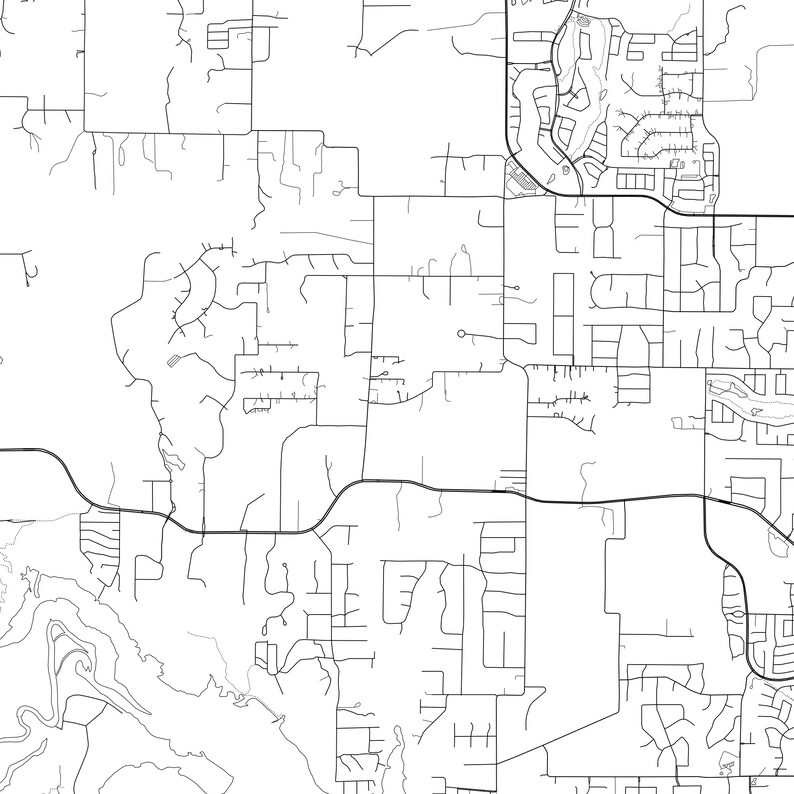 Flower Mound Map Print Flower Mound Map Poster Wall Art Tx Etsy