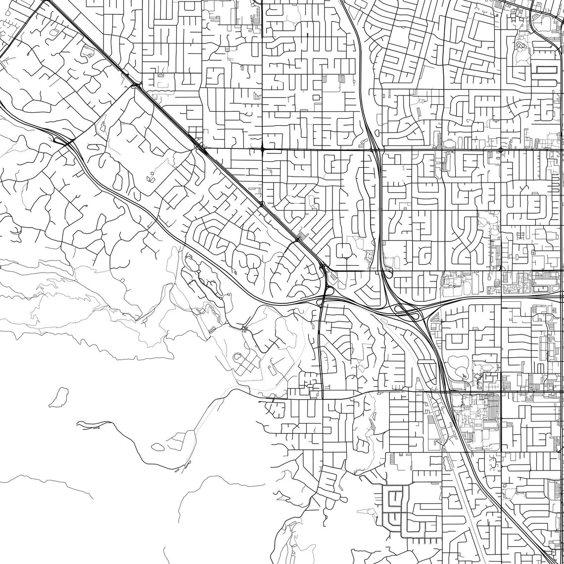 Cupertino Map Print Cupertino Map Poster Wall Art Ca United Etsy