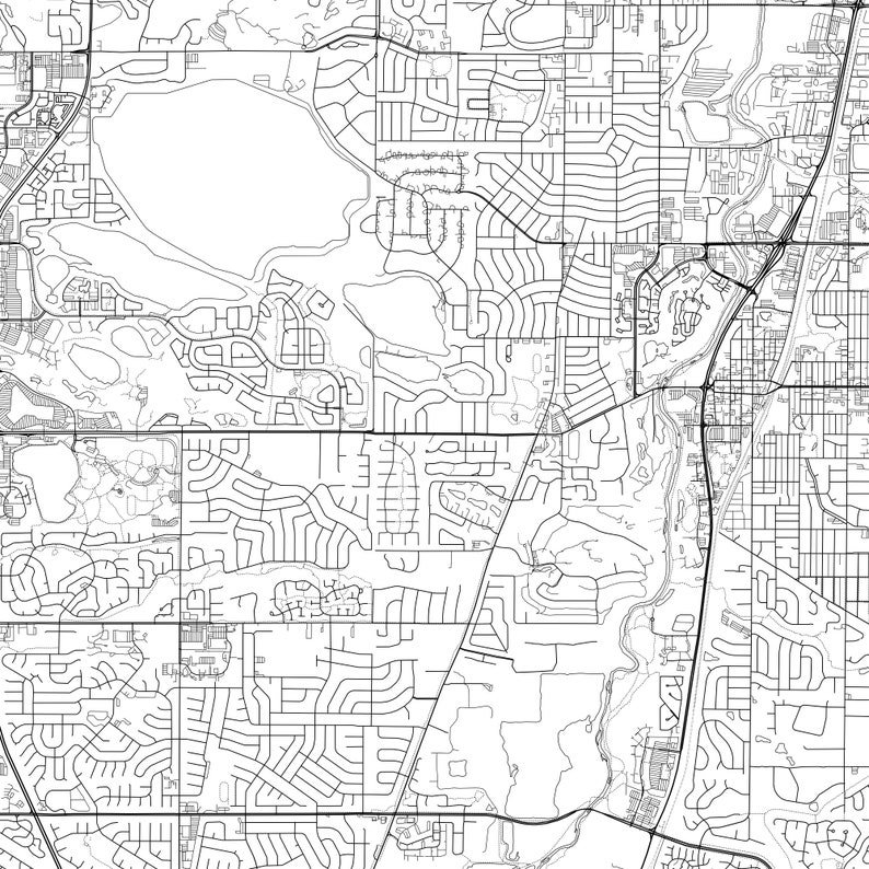 Littleton Map Print Littleton Map Poster Wall Art Co United Etsy