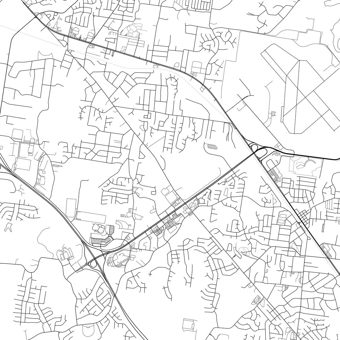 Smyrna Map Print Smyrna Map Poster Wall Art Tn United States Etsy