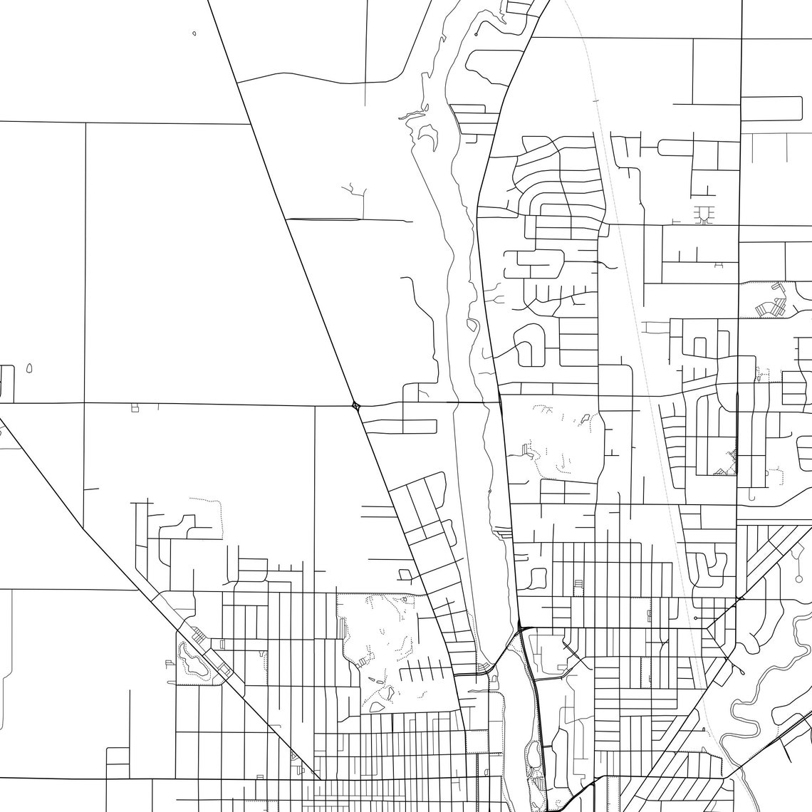 Beloit Map Print Beloit Map Poster Wall Art Wi United States Etsy