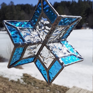Beautiful Stained Glass 3D Swivel Suncatcher