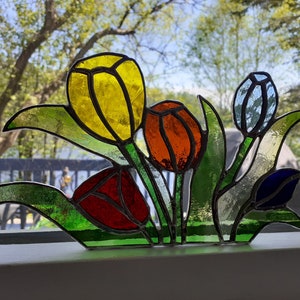 Tulips Stained Glass
