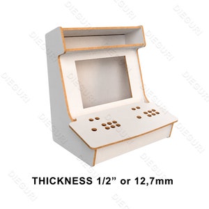 Arcade Bartop Machine Evo Cabinet, router cnc de 1/2", planos dxf