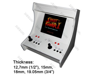 Arcade Bartop "Go", DXF plans for CNC Router, Arcade Machine CNC Cut