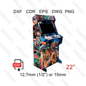 Arcade Bartop Machine Cabinet, cnc router, dxf plans