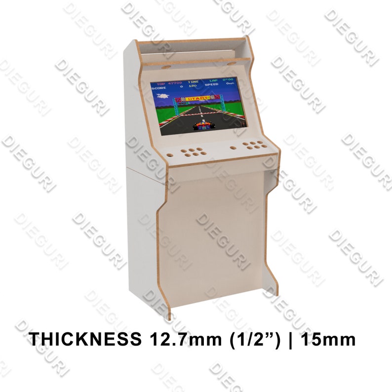 Arcade Bartop Machine cnc router dxf plans Etsy