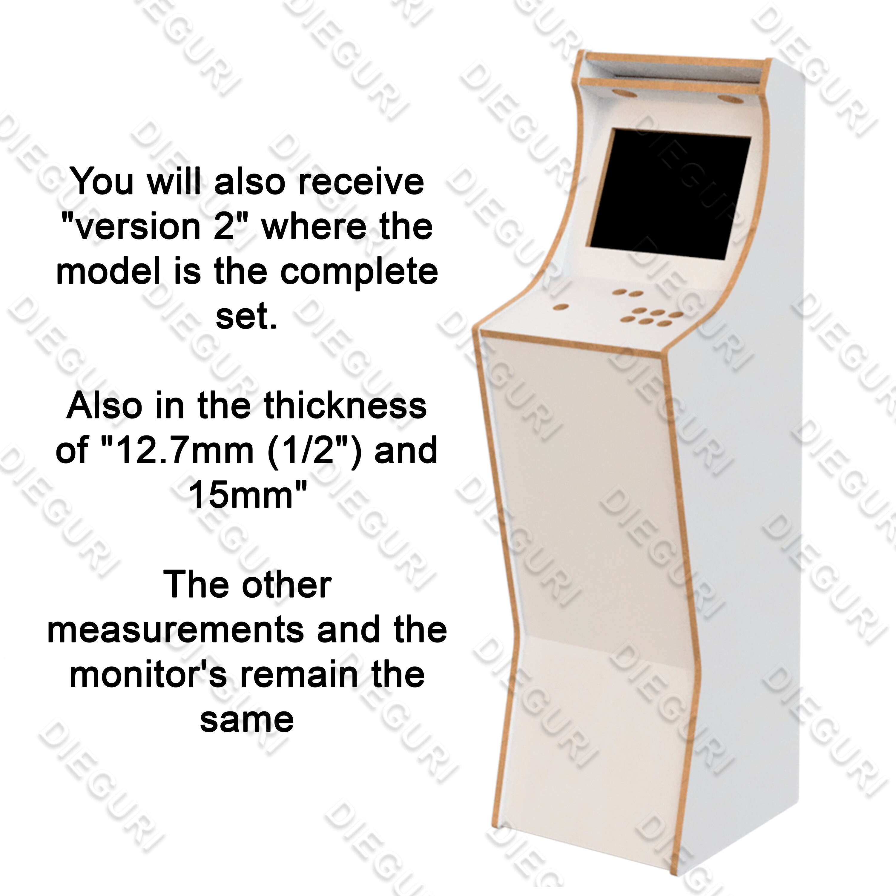 Arcade 1 Player, Bartop Machine Arcade, Cnc Router, Dxf Plans - Etsy