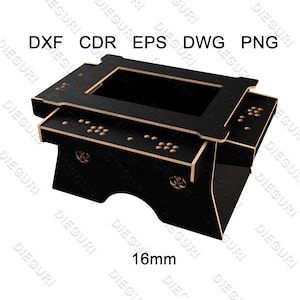 Arcade Cooktail Cabinet 4 jugadores Dieguri dxf planes