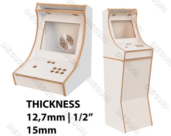 Arcade 1 Player, Bartop Machine Arcade, Cnc Router, Dxf plans