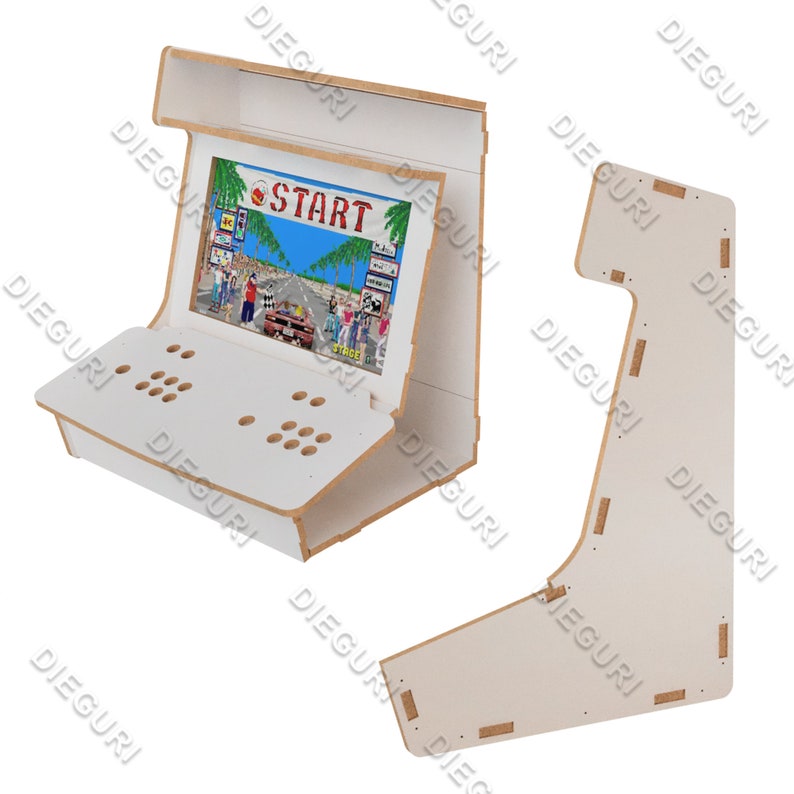 Arcade Bartop Machine Evo Cnc Router Dxf Plans Etsy