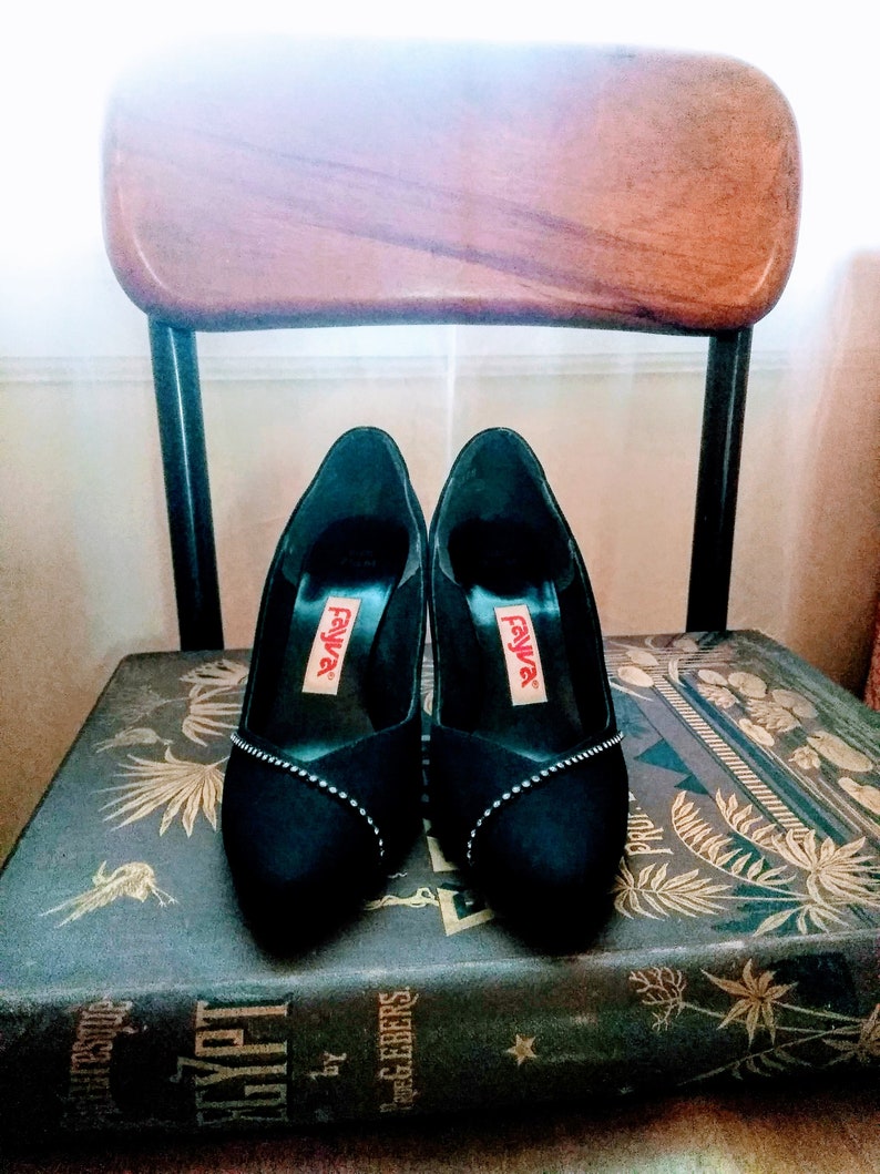 glitter heeled mules