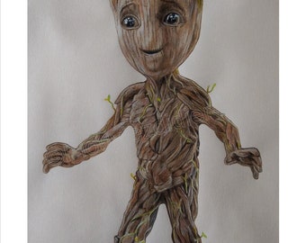 Groot Sketch Etsy
