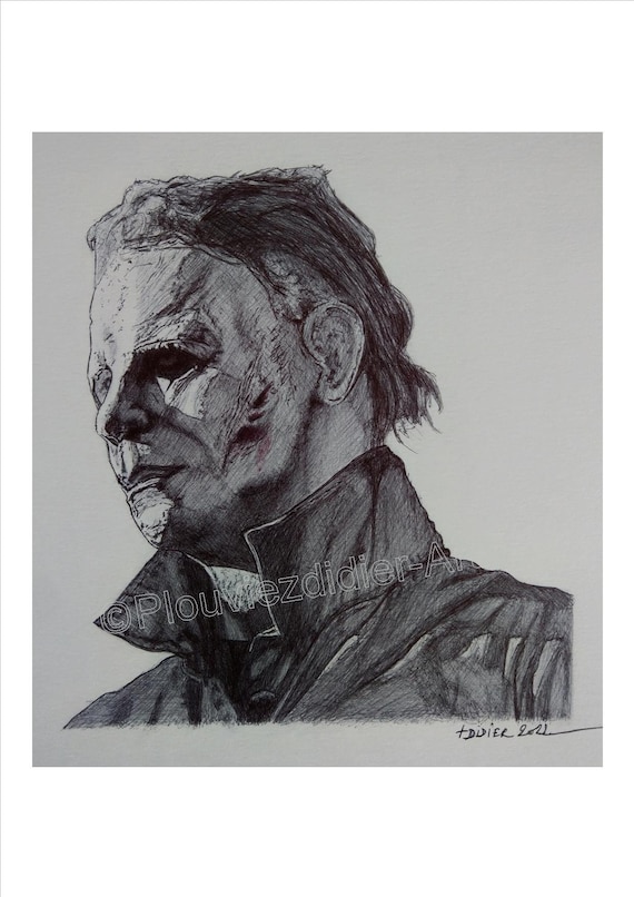 Michael Myers Halloween Ends dibujo imprimir - Etsy México