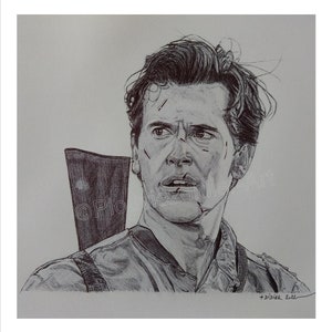 Ash Williams (Bruce Campbell), rysunek „Martwego zła” (wydruk)