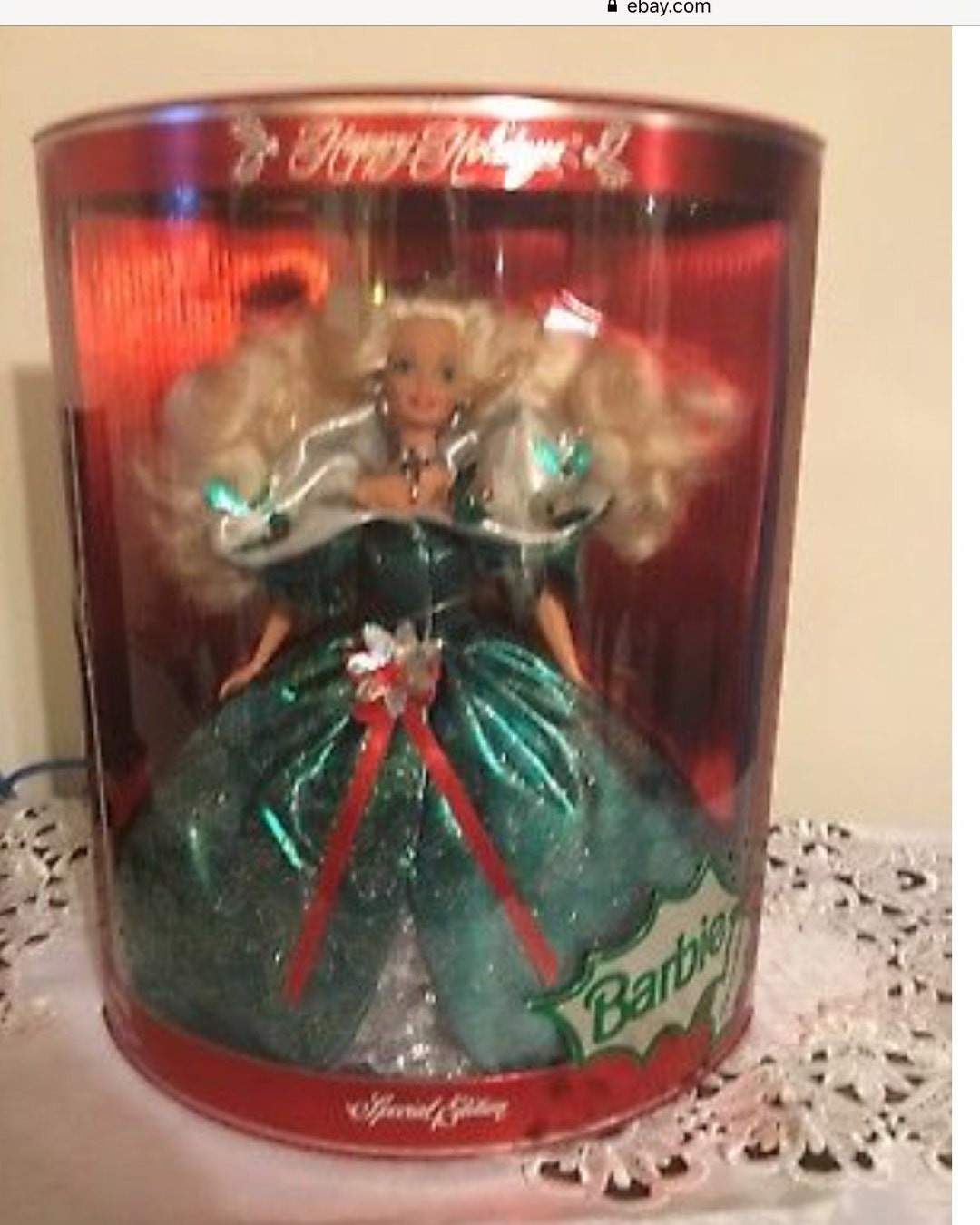 Amazon.com: Mattel Happy Holidays Barbie Christmas 1996