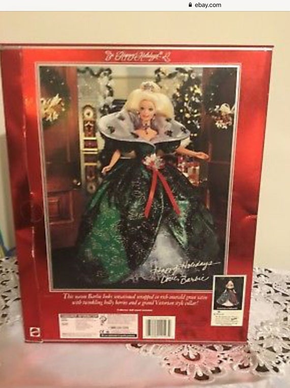 1996 Mattel Happy Holiday Barbie Doll in Green Dress - Etsy