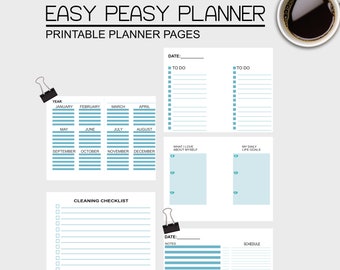 Downloadable Planner Pages, Printable Weekly Planner, Keep track of daily tasks, Printable to-do list, printable planner, 2021 Calendar