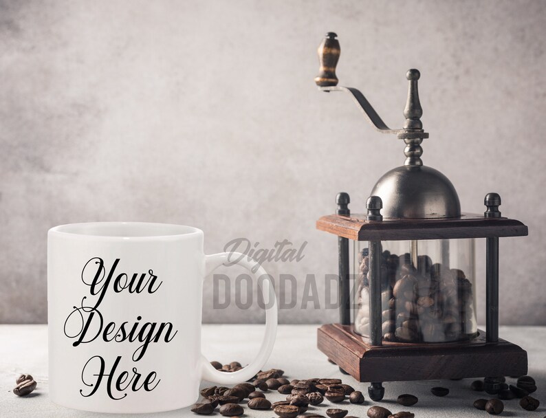 Download Coffee Mug Mockup Ceramic Mug Mockup Blank Mug Design White | Etsy