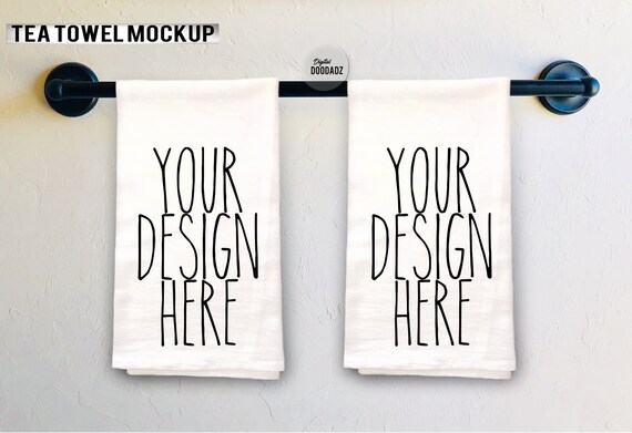 Download Kitchen Towel Mockup Tea Towel Mockup White Towel Mockup Etsy