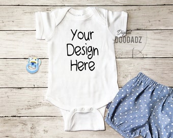 Baby Romper Body Suit Mockup, Baby Romper Suit Mockup, Fashion Stock Photography, Scene Setter