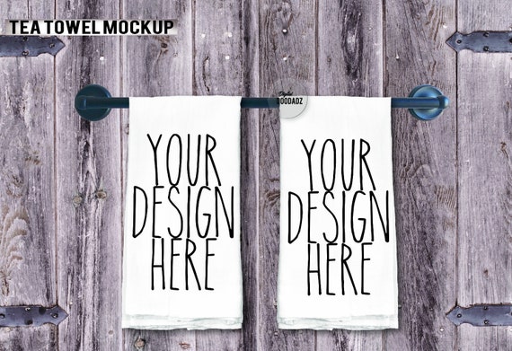 Tea Towel Mockup White Towel Mockup Farmhouse Tea Towel Etsy