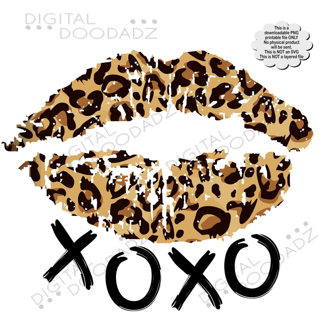 Leopard Lips , Digital Download, Leopard Lips Sublimation Transfer ...