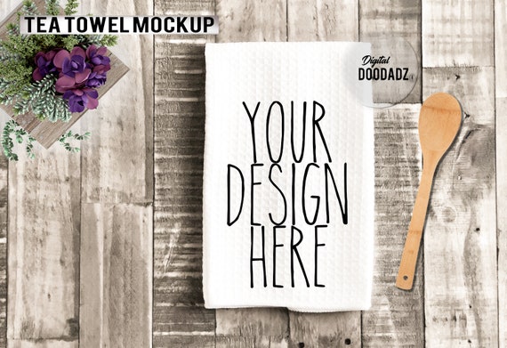 Download Waffle Towel Mockup White Towel Mockup Farmhouse Tea Towel Etsy