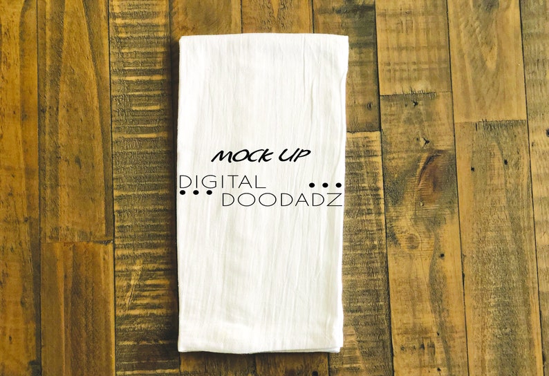 Download Tea Towel Mockup Flour Sack Towels Mockup White Towel | Etsy