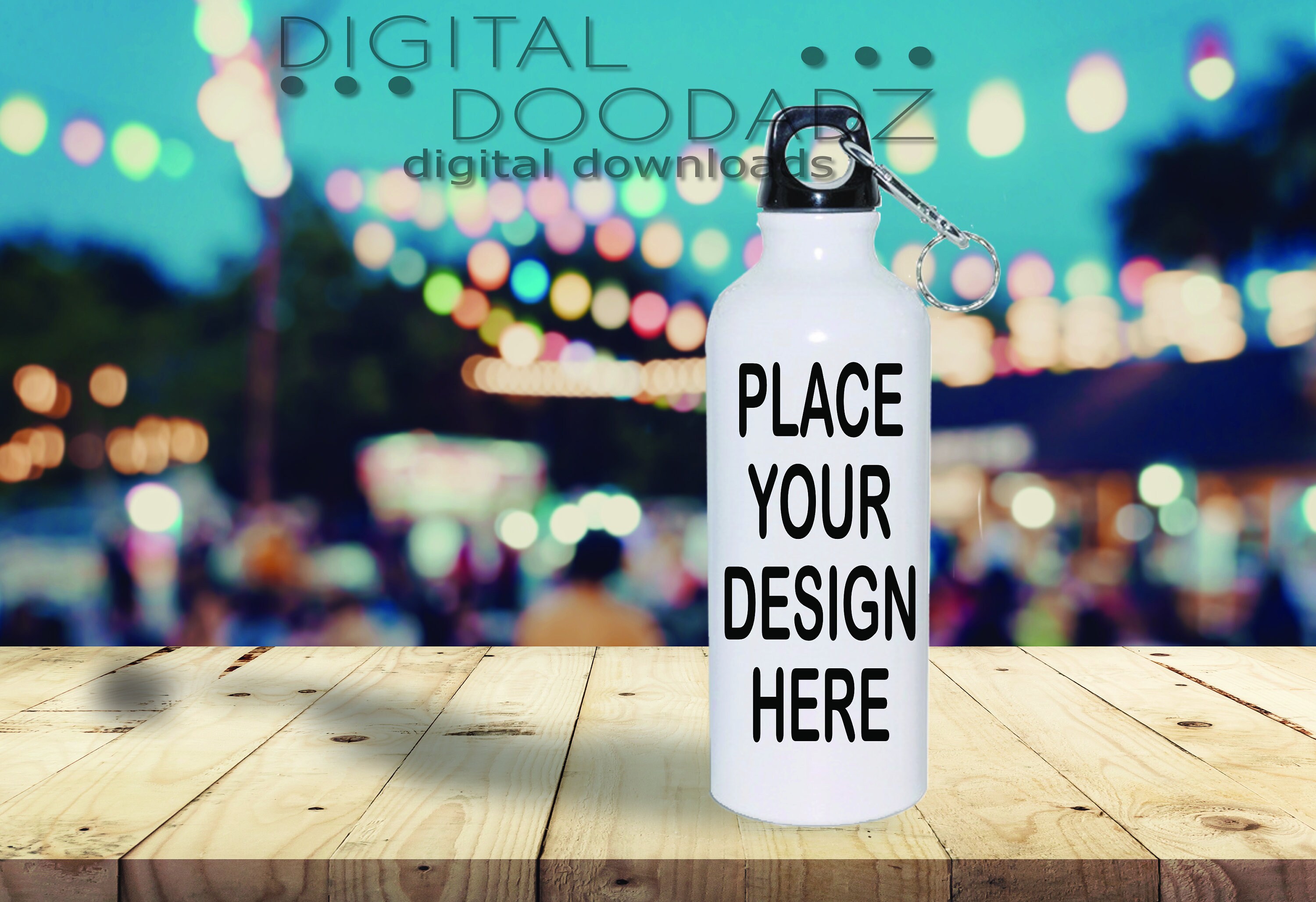 Download Stainless Steel White Water Bottle Mockup Mockup Stock Etsy