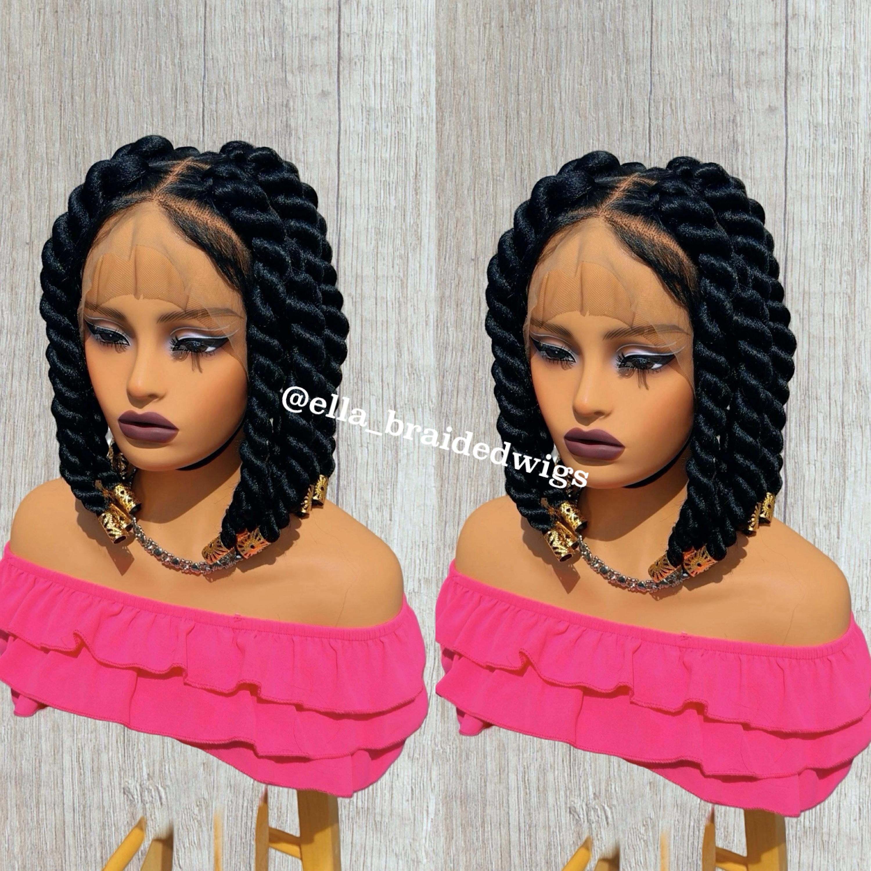 Parrucca Intrecciata Jumbo Twist E Full Lace Senza Nodi - Foto 13