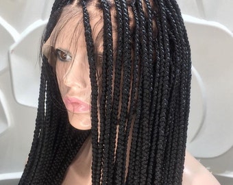 knotless braided wig full lace wig ready to ship wigs distressed locs box braids wig passion twist soft locs faux locs braided wig for black