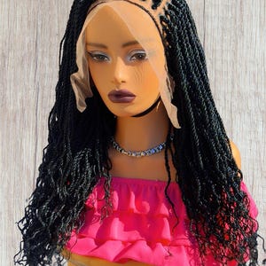 Braided wigs for black women kinky twist braided wig box braids wigs frontal lace wig
