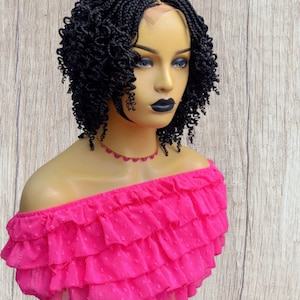 Braided wigs for black women box braids wig curly box braids wig