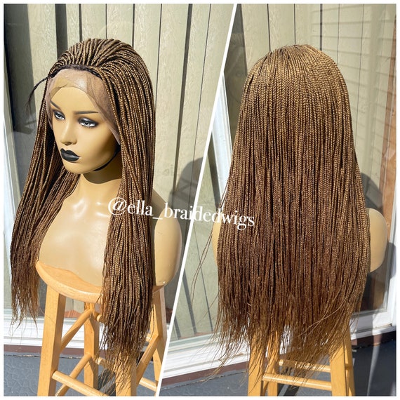 Ready to Ship Frontal Lace Micro Box Braid - Etsy display picture 1