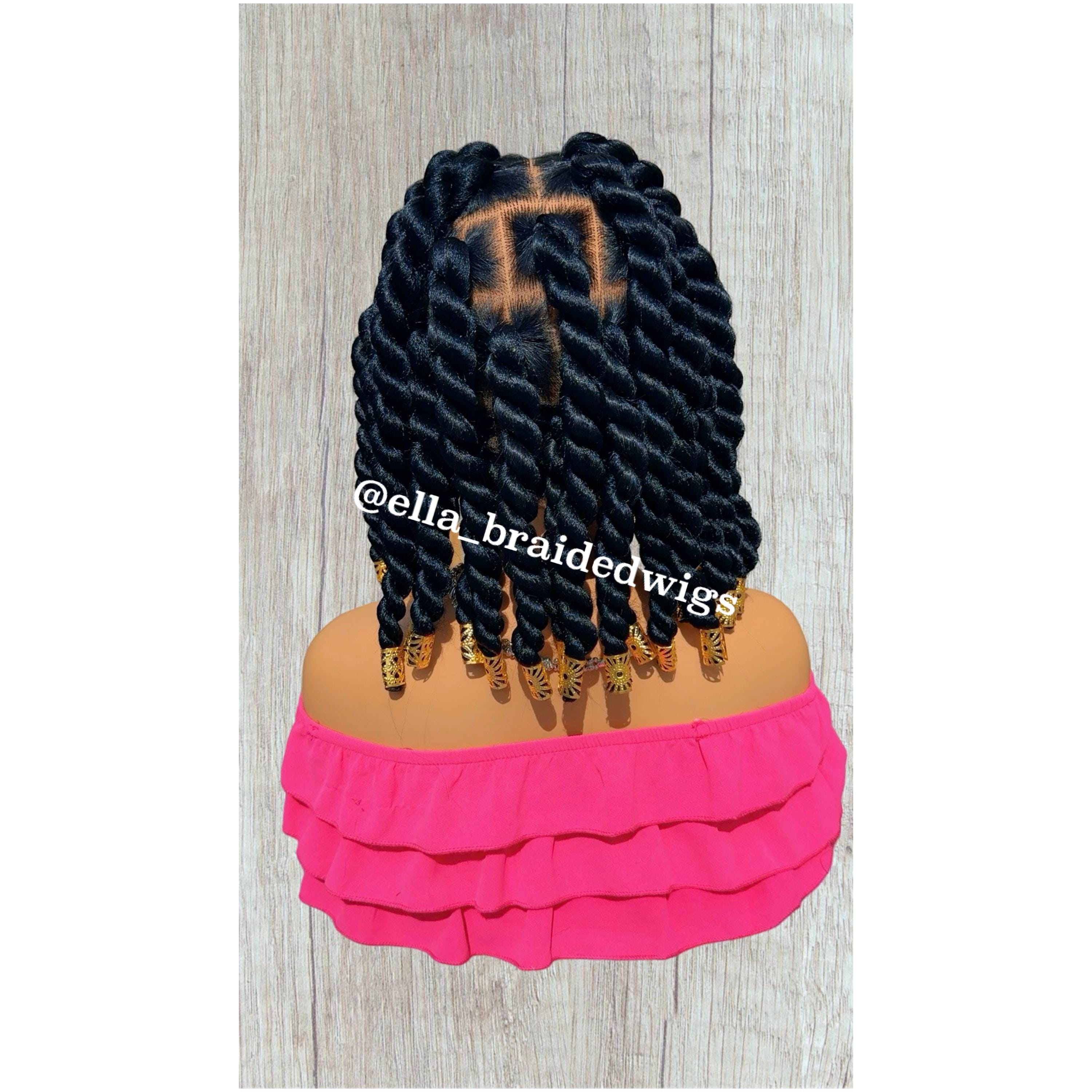 Parrucca Intrecciata Jumbo Twist E Full Lace Senza Nodi - Foto 3