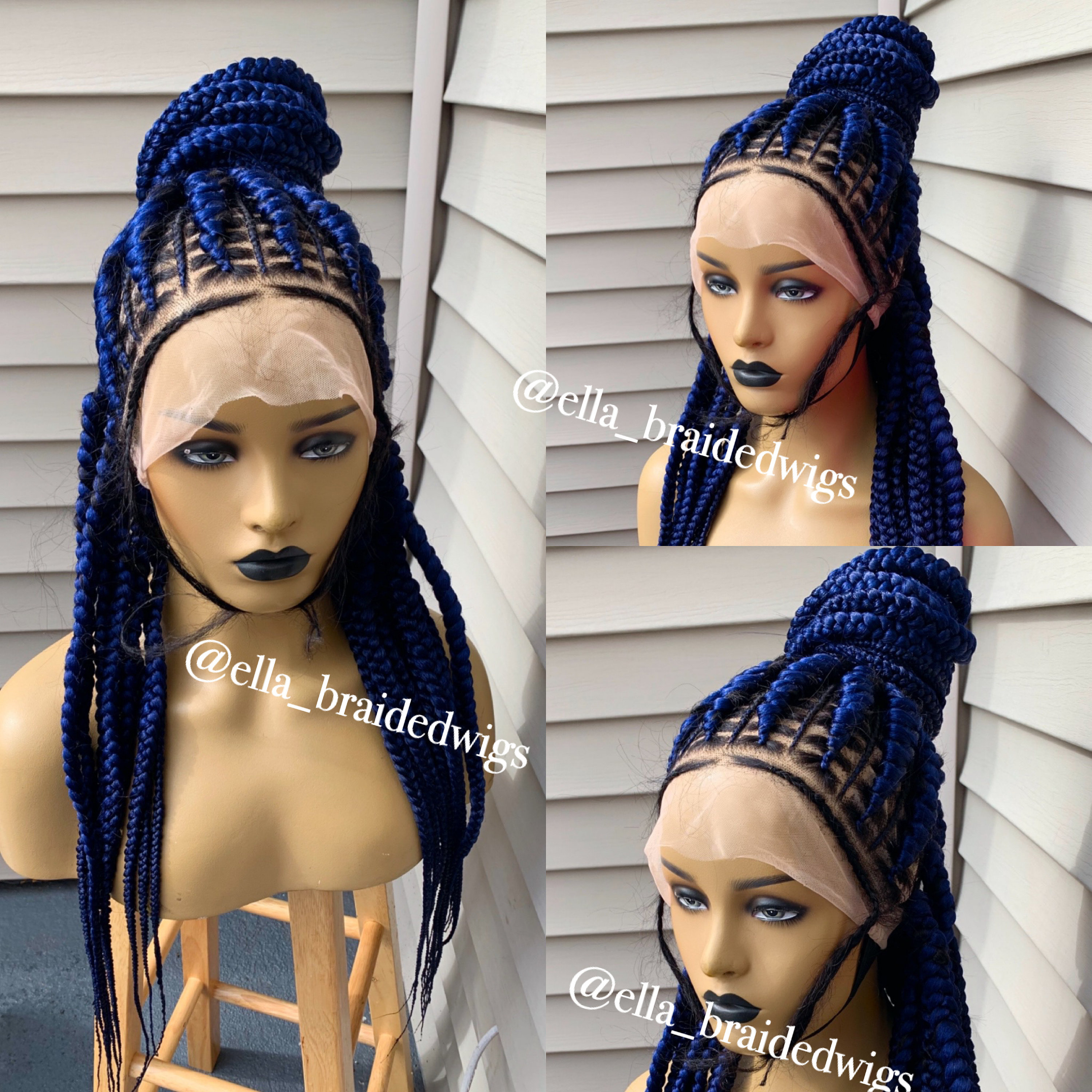 Full Lace Ghana Weaving Wig Etsy