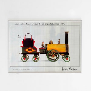 Louis Vuitton Luggage Magazine Print Ad Advert Bags 1990s VTG vintage 1990