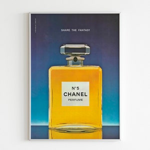 Chanel Cologne for Men print ad 1974 vintage 1970s retro art decor