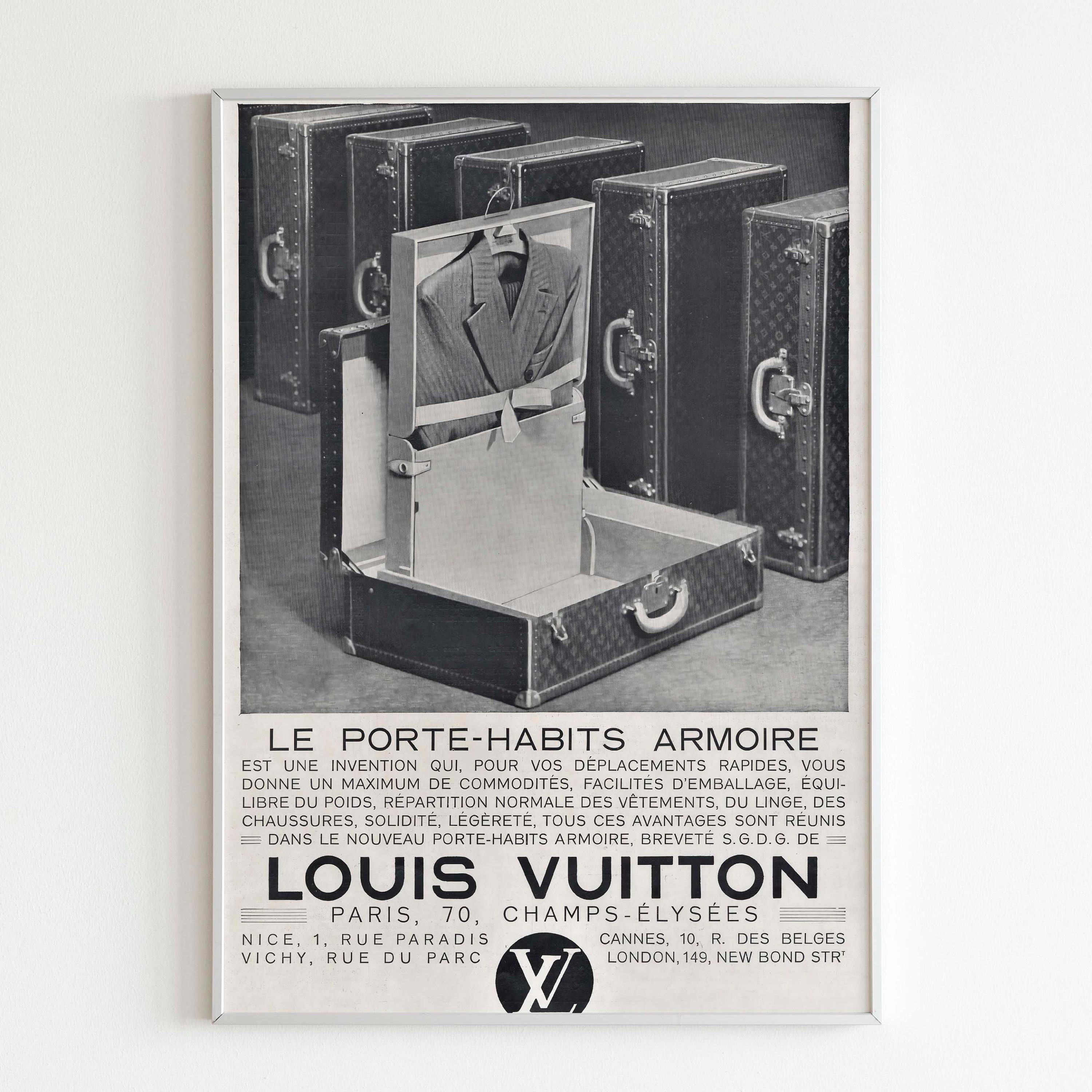 Vintage Louis Vuitton Advertisement 2 Ca - Canvas Art