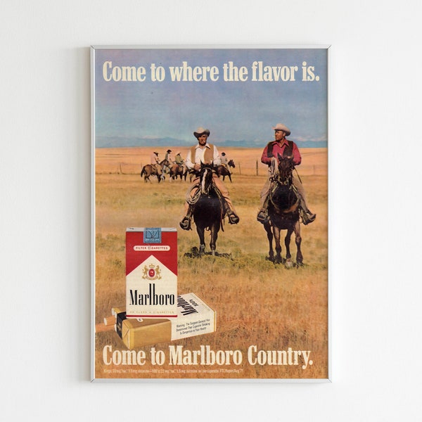 Marlboro Ad Poster - Etsy Australia