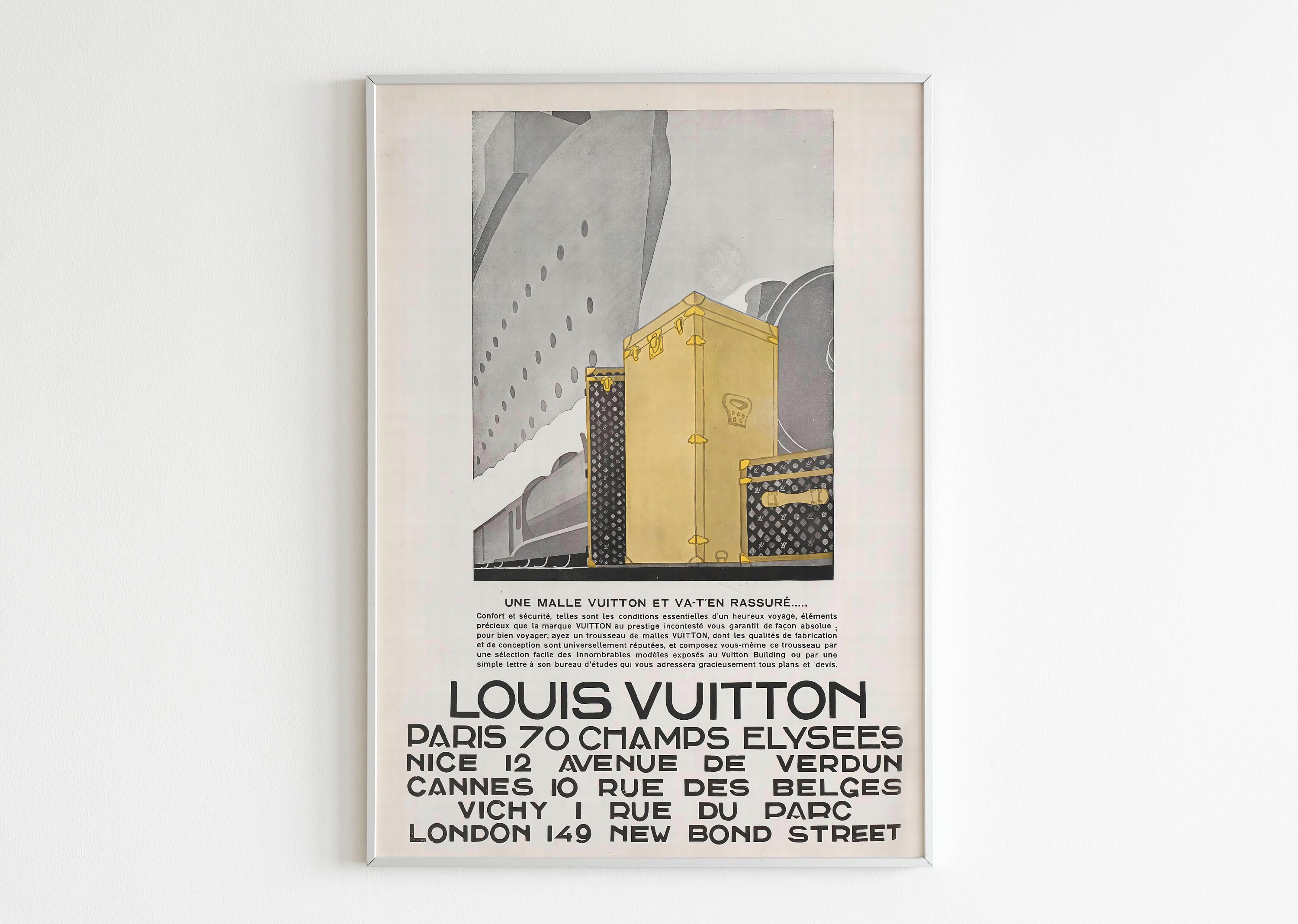 2023 French Louis Vuitton Fashion Poster - Yayoi Kusama, Louis Vuitton,  HoYeon Jung (Blue)