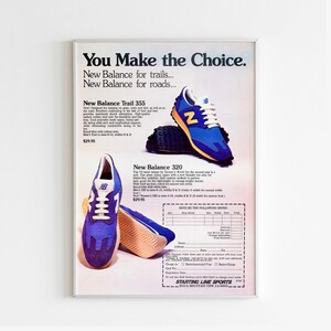 New Balance Print Ad Etsy